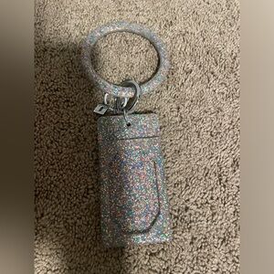 sparkle multicolored keychain